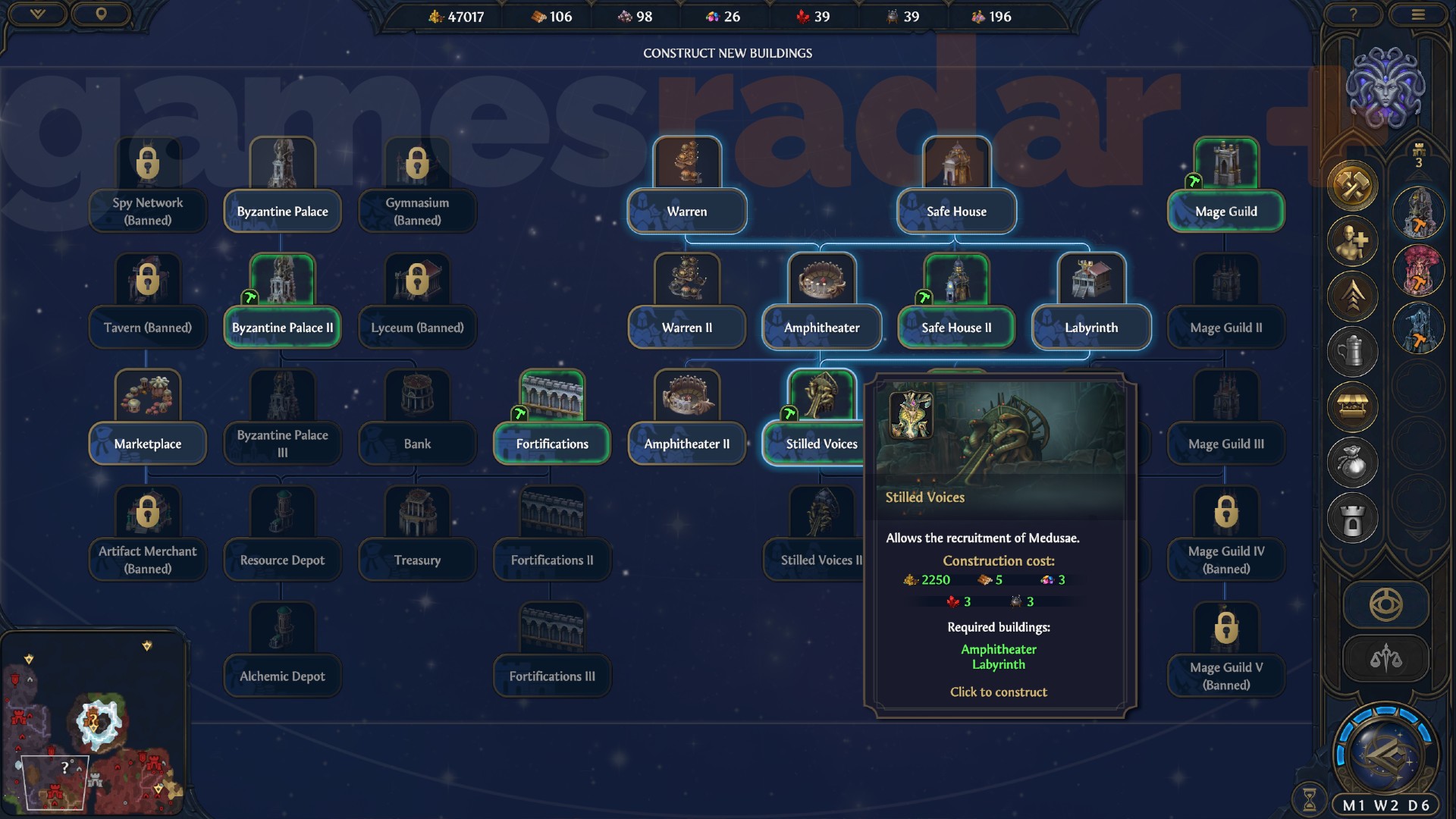 The resources required for building one of the Heroes Olden Era unit recruitment city buildings.