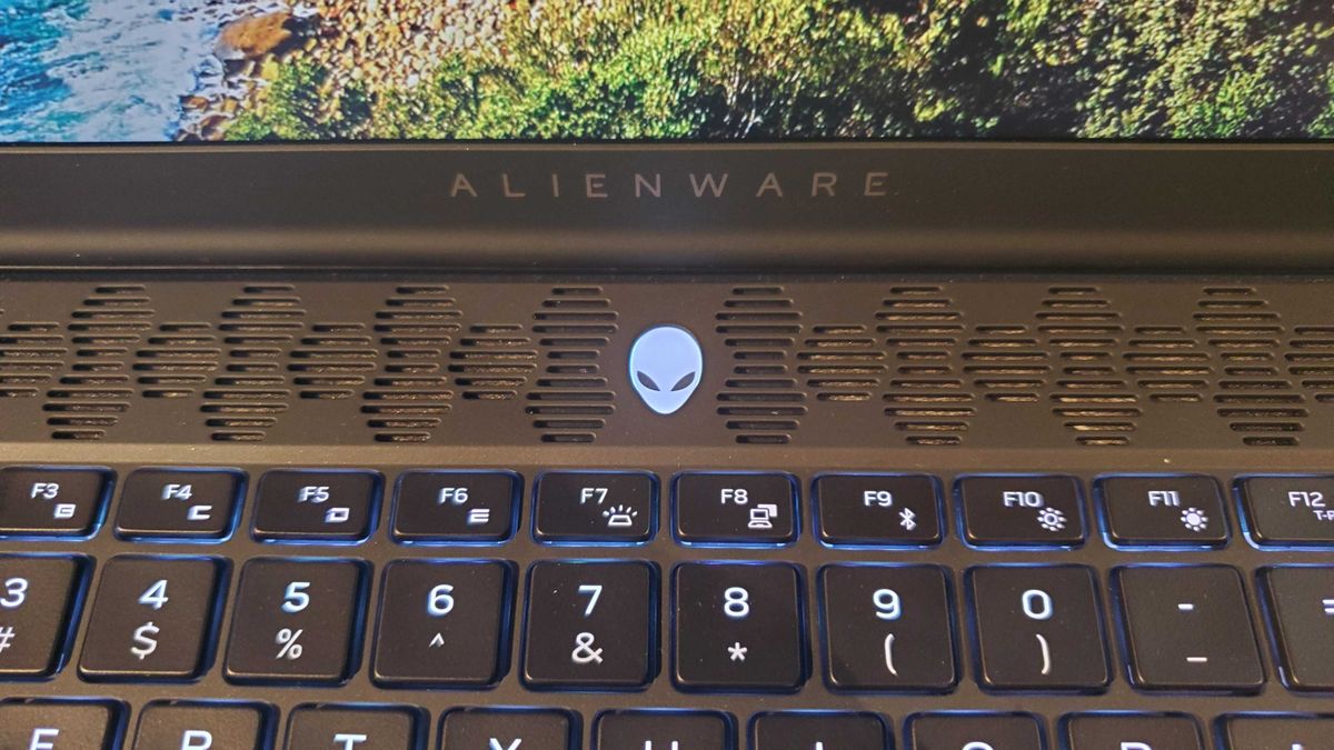black gaming laptop