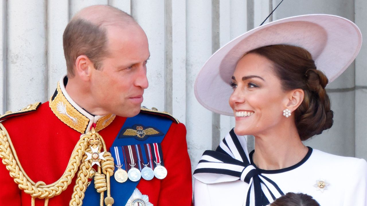 The Prince and Princess of Wales attend Trooping the Colour in 2024