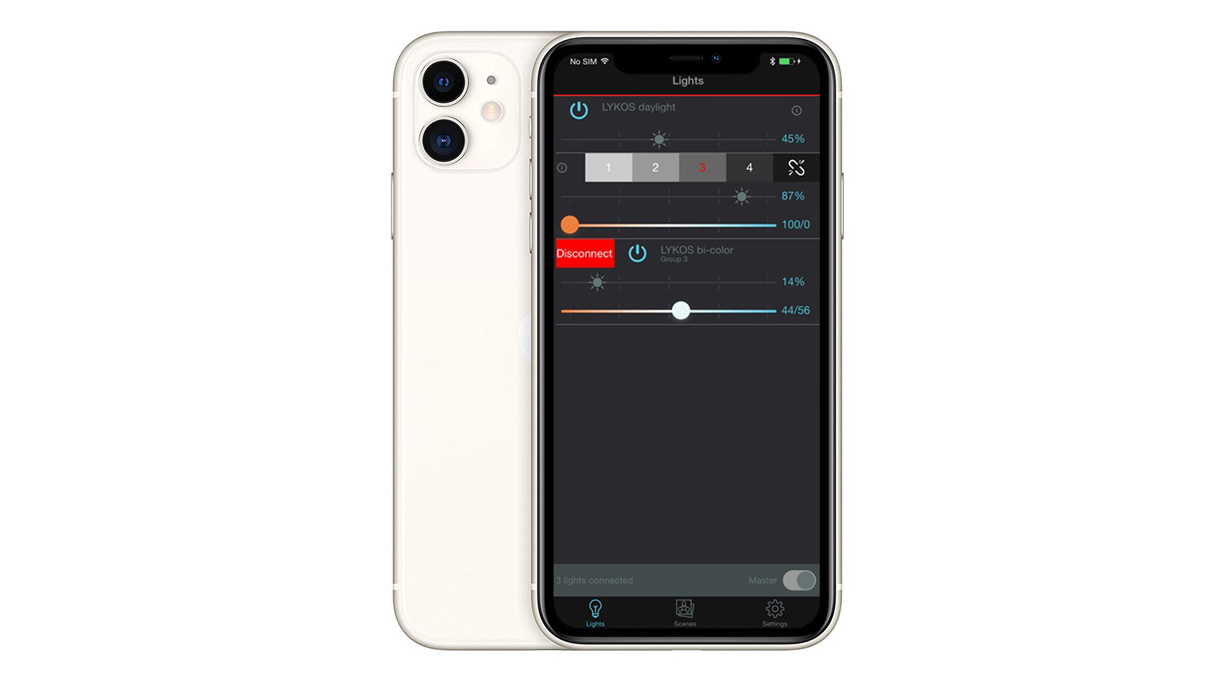 The Lykos 2.0 is Bluetooth-enabled, so it can be operated with the Lykos app for iOS and Android