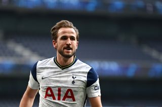Tottenham Hotspur’s Harry Kane celebrates scoring their side’s second goal of the game during the Premier League match at the Tottenham Hotspur Stadium, London. Picture date: Sunday February 28, 2021
