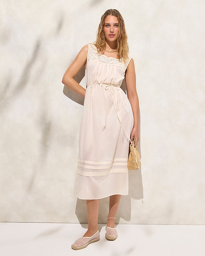 Crochet-Trim Dress