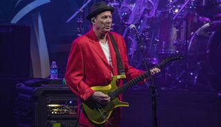 Adrian Belew performs onstage with BEAT at Humphreys Concerts By the Bay in San Diego, California on September 17, 2024