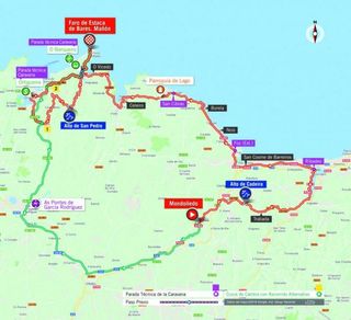 Map of the 2018 Vuelta a España stage 12