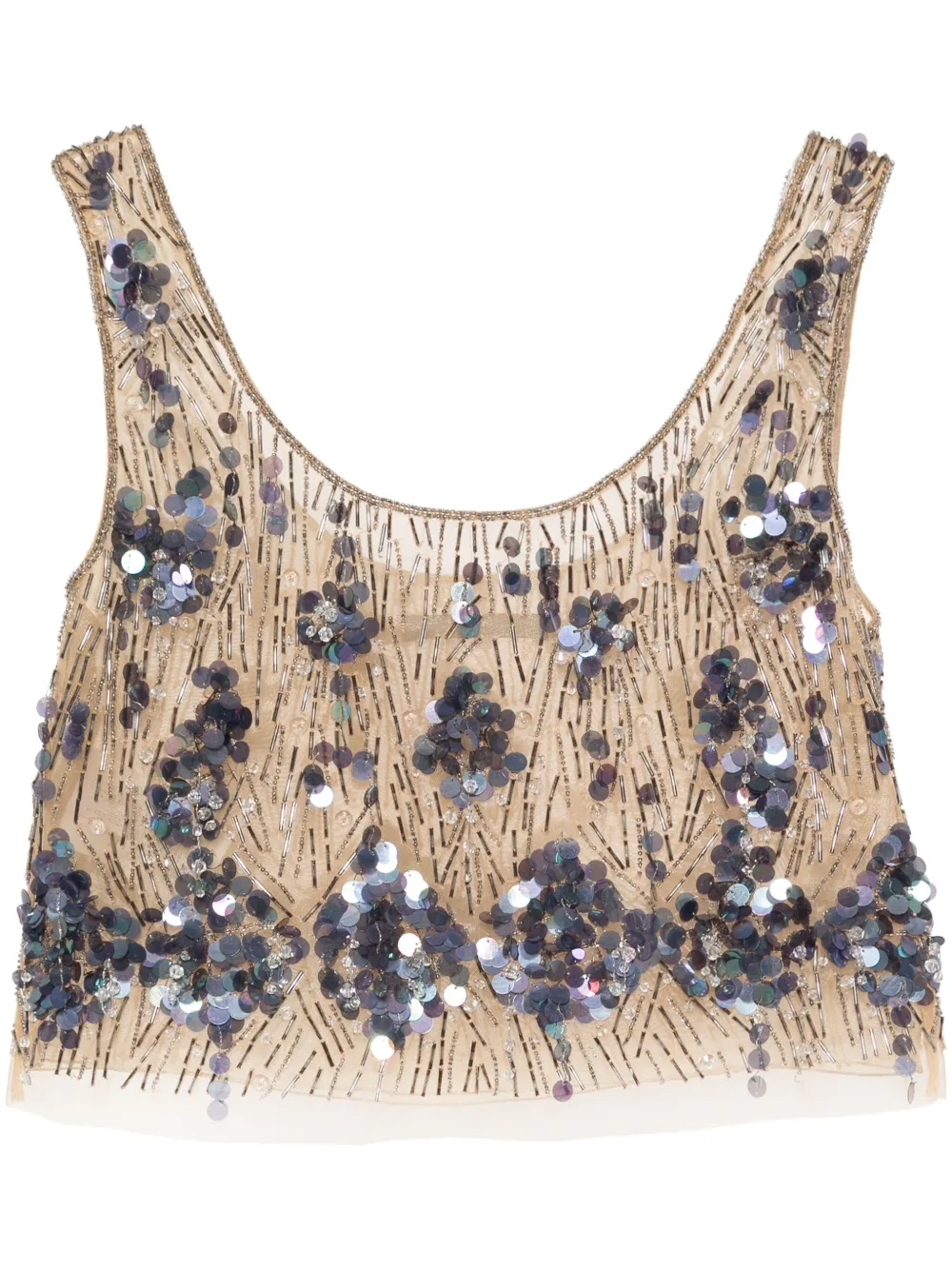 Alberta Ferretti Bead-Embellished Top | 42