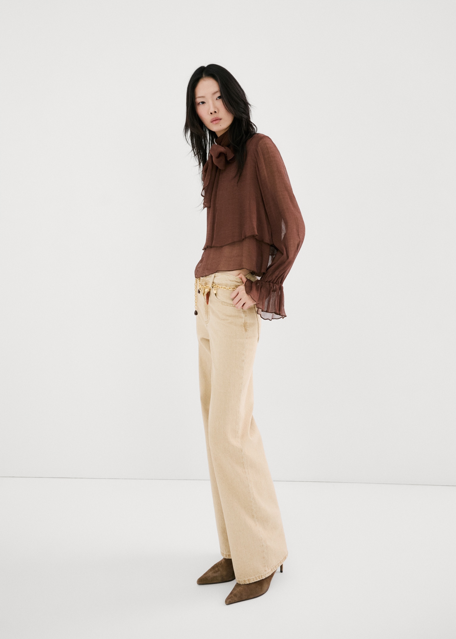 Danila High-Waisted Wide Leg Jeans - Women | Mango United Kingdom