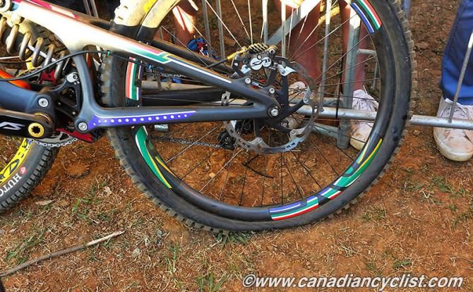 Minnaa had a flat in the final rock section