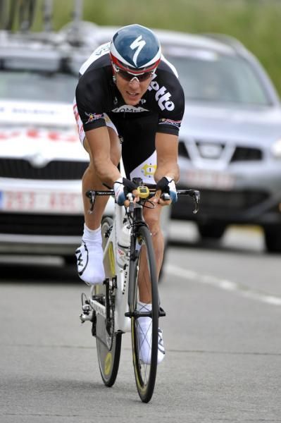 Philippe Gilbert (Omega Pharma-Lotto) did not keep his black leader's jersey.