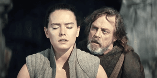 Rey and Luke in Star Wars: The Last Jedi Lucasfilm