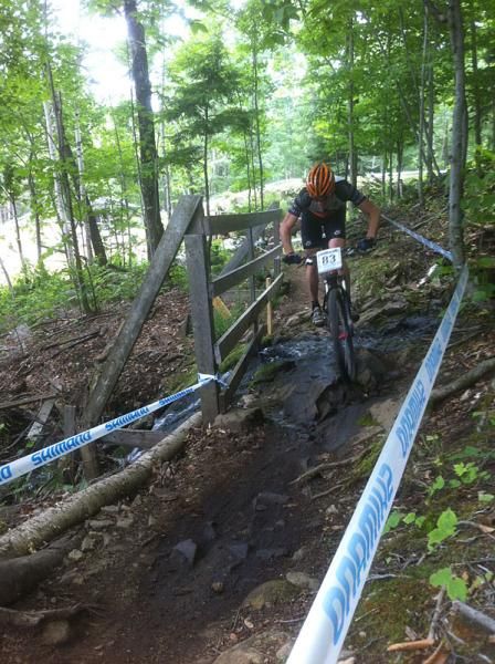 Kris Sneddon (Kona) on a pre-ride