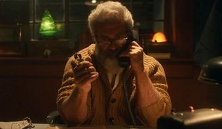 Fatman Mel Gibson having an intense phone call