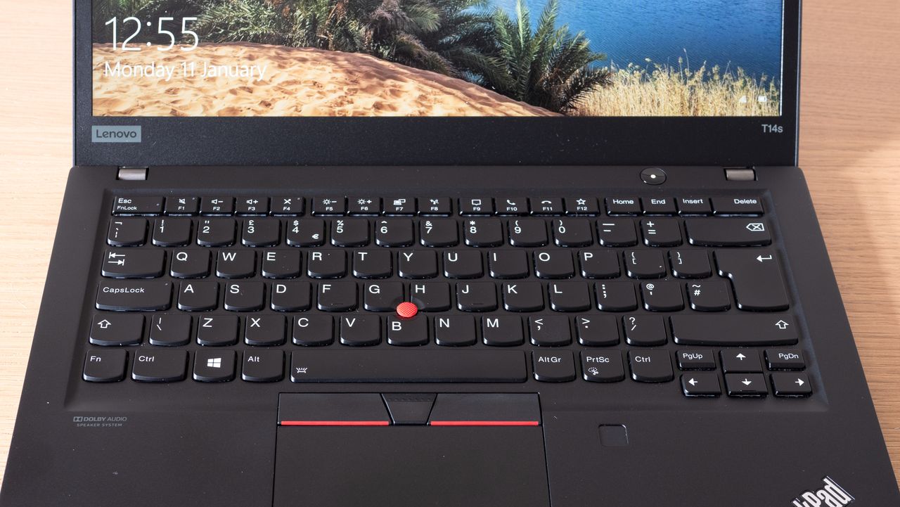 Lenovo ThinkPad T14s (AMD Ryzen) review keyboard