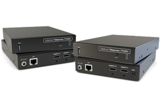 The new Matrox Video Single-Channel Maevex 7100 Series AVC/HEVC 4K60 Encoders.