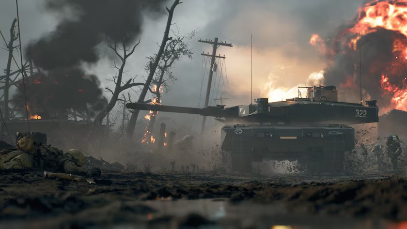 Image showcasing a tank in Battlefield 6