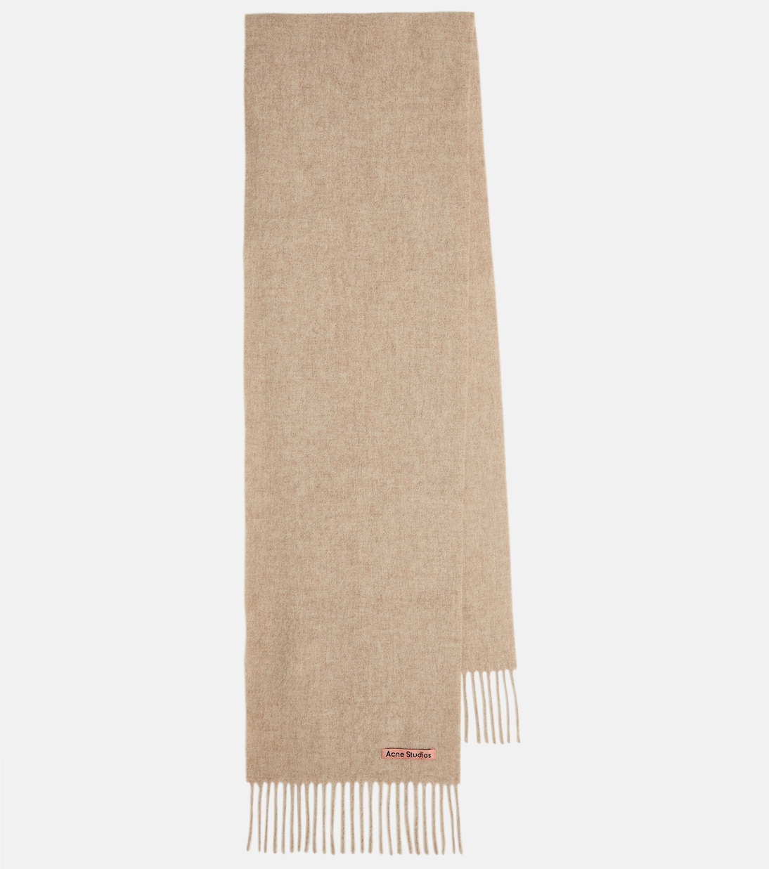 Canada Skinny Fringed Wool Scarf