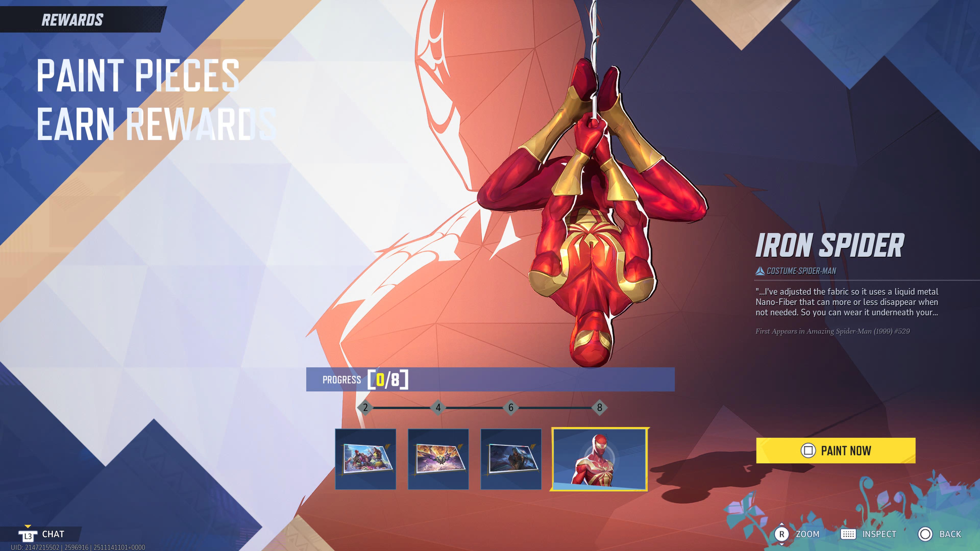 The Iron Spider suit for Spider-Man