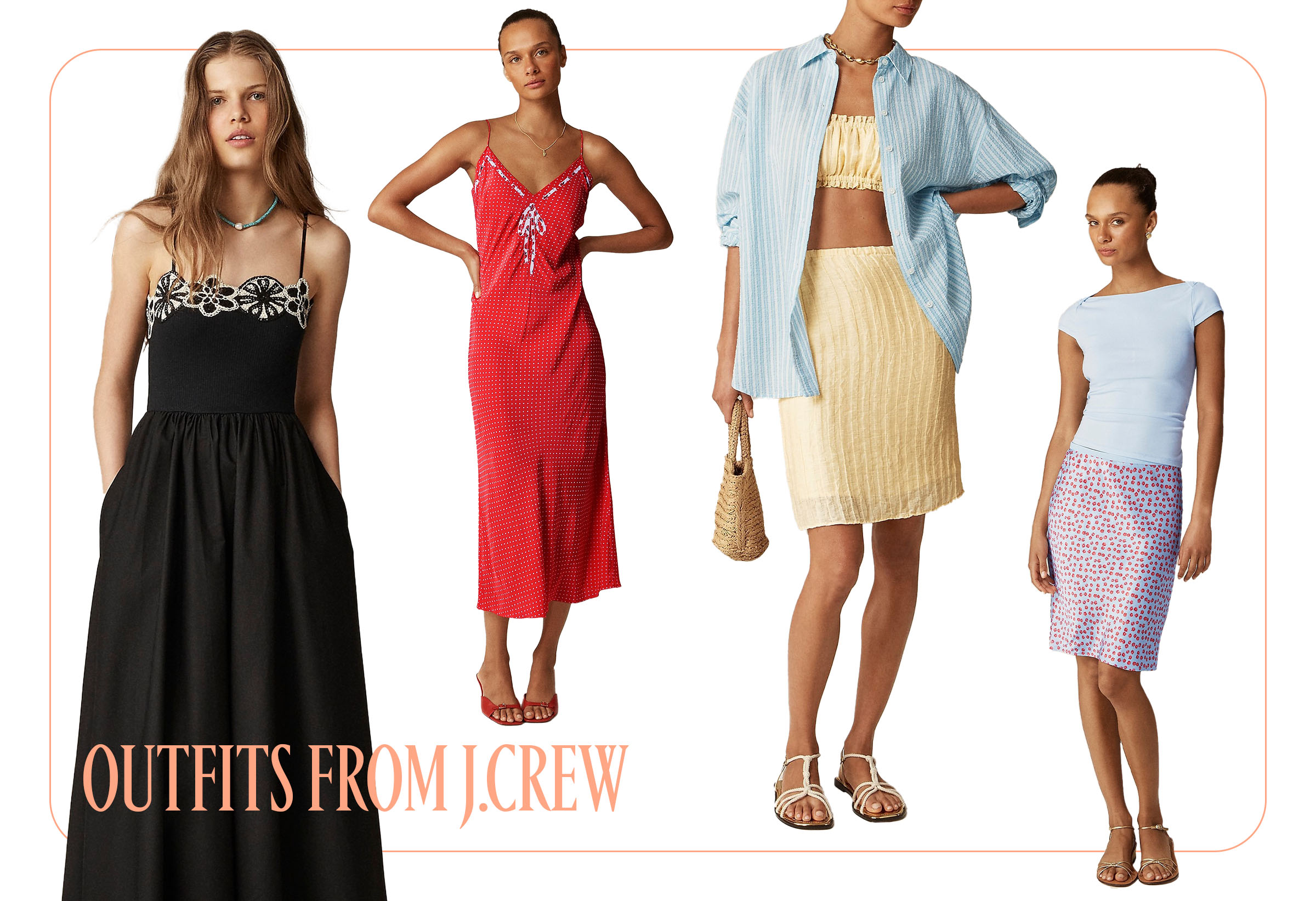 Collage of J.Crew Outfits