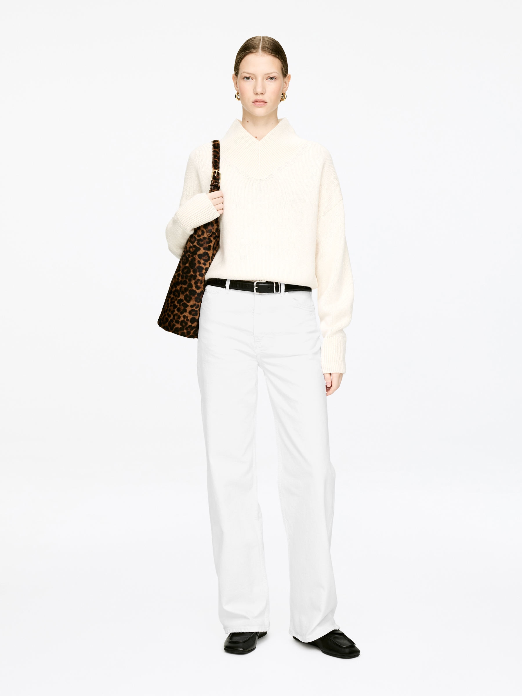 Lupine Flared Jeans &amp;ndash; White &amp;ndash; Women &amp;ndash; Arket Gb