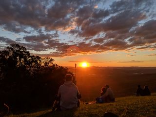 In Australia, we get beautiful views of the sun setting on most days—as long as we have a good spot to watch from. The sky lights up with bright reds and oranges.