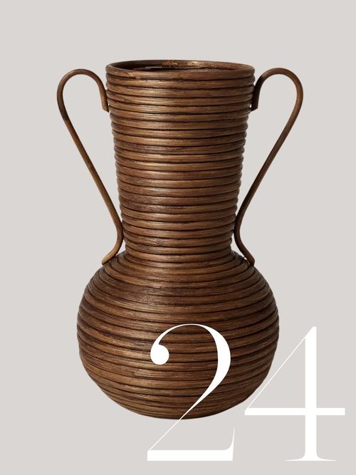 Woven Rattan Vase by This Oak House