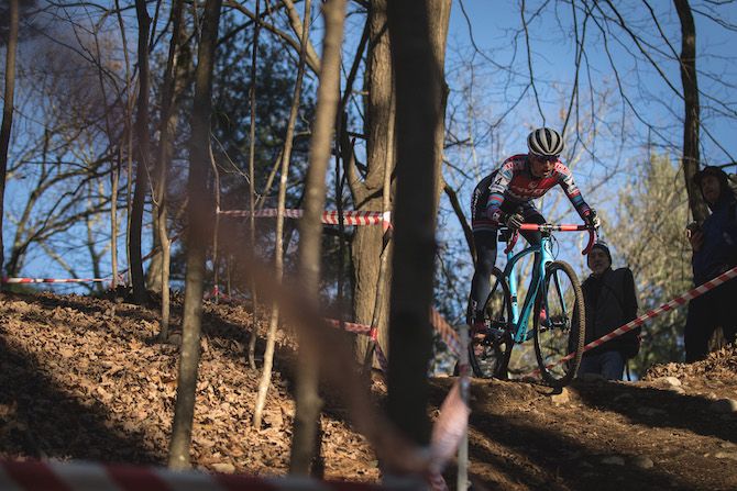 Courtenay McFadden concentrates en route to her victory on day 2 of the 2018 NohoCX