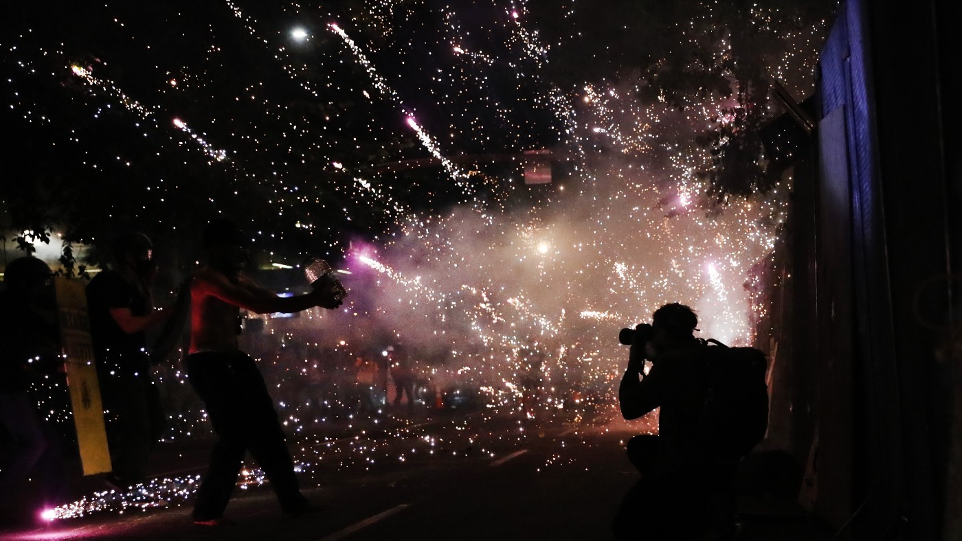 A firework display 