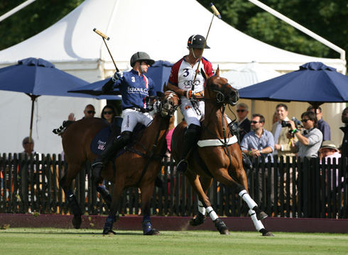 England and the USA do battle for the Westchester Cup