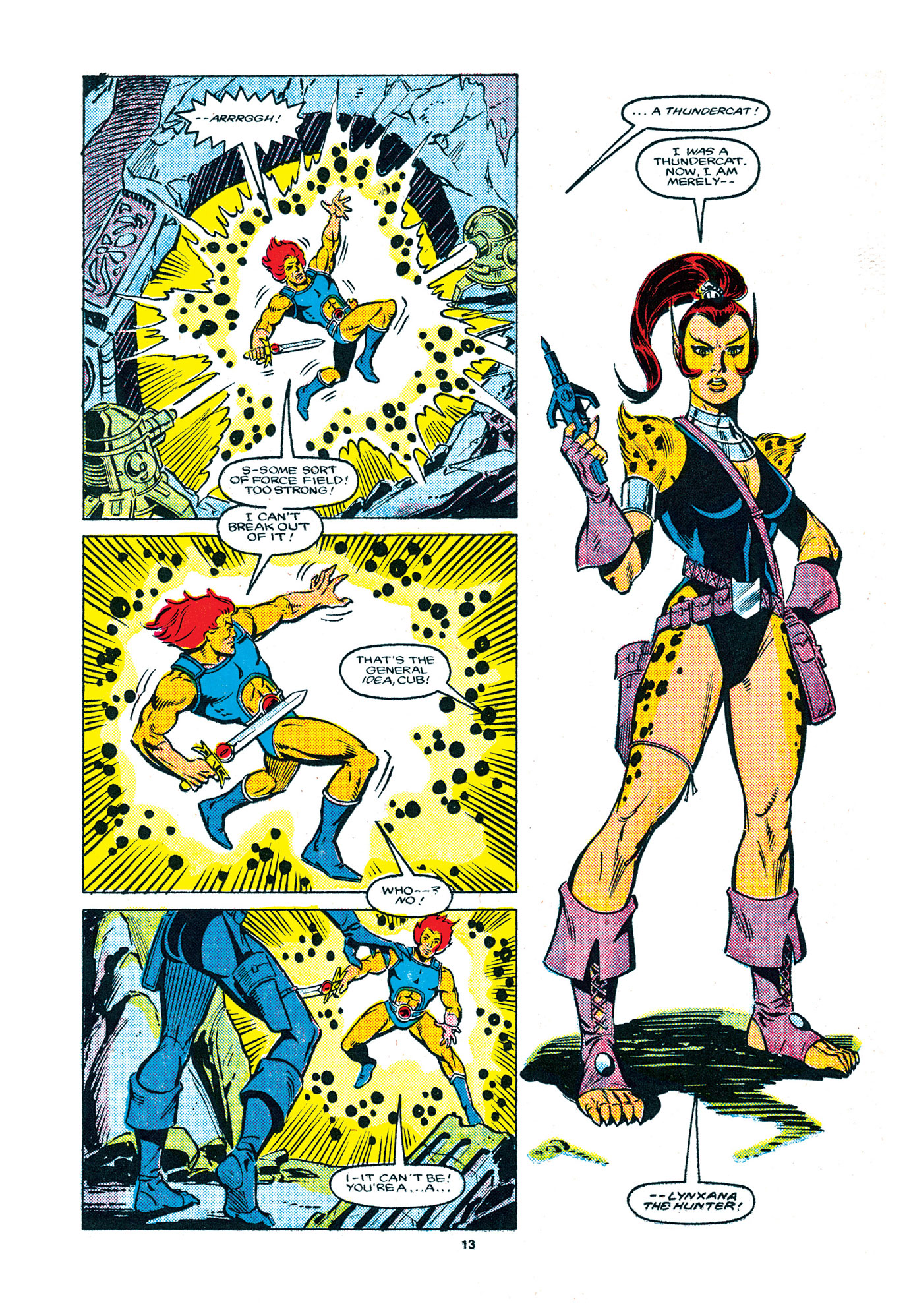 Pages from the original ThunderCats comics.