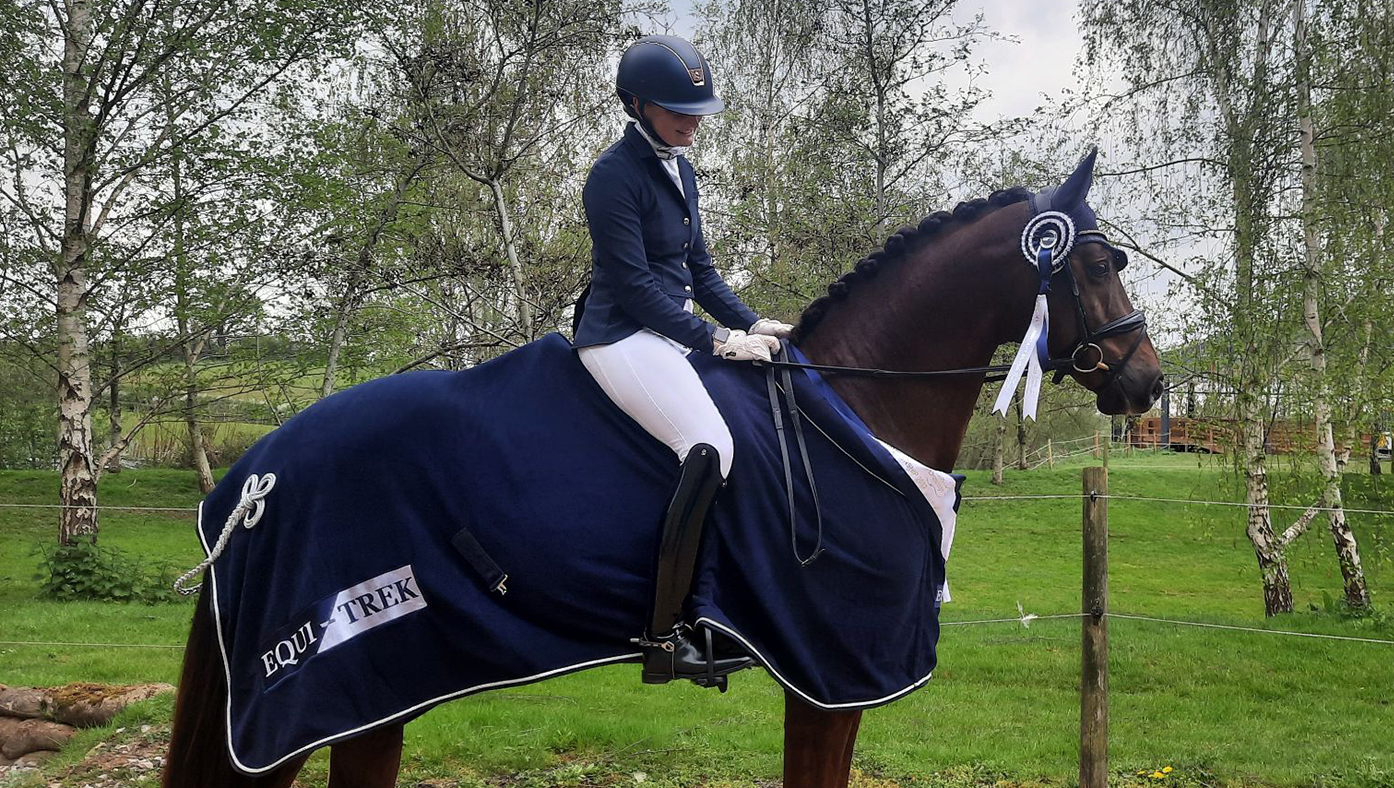 Virginie de Senneville and Fire Kracka, elementary silver winners at the 2023 Winter Dressage Championships
