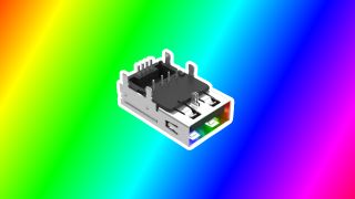 An RGB LED USB port