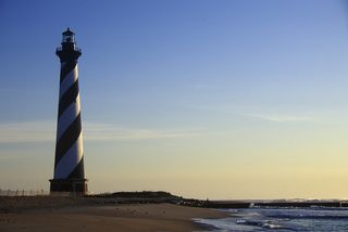Cape hatteras beach and lighthouse