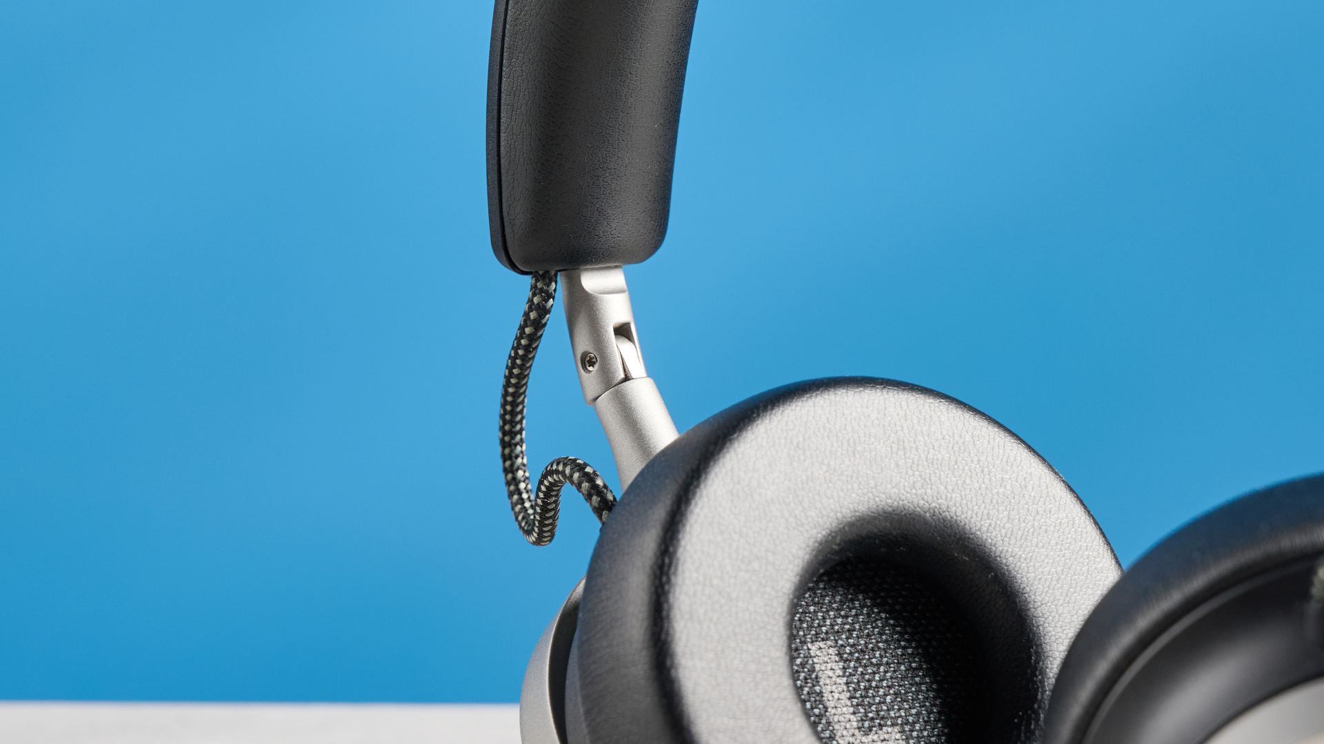 A pair of Beyerdynamic Aventho 100 on-ear headphones