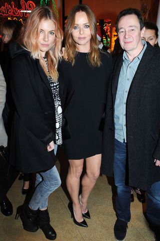 Stella McCartney, Sienna Miller and Paul Whitehouse At The Stella McCartney Christmas Lights Ceremony