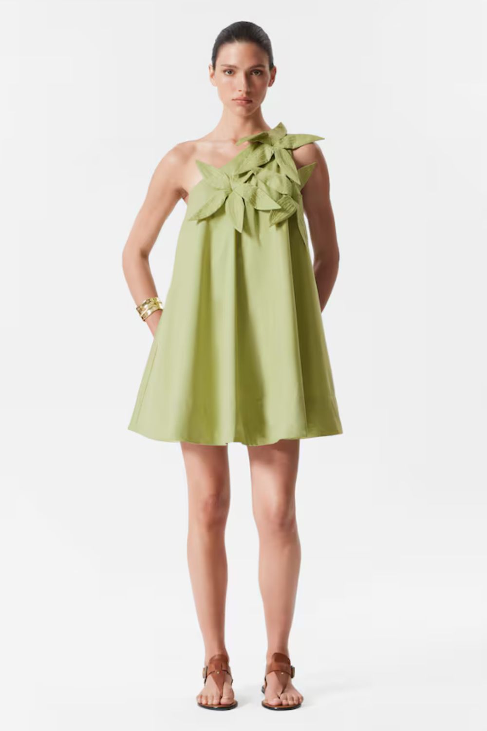 & Other Stories One-Shoulder Mini Dress