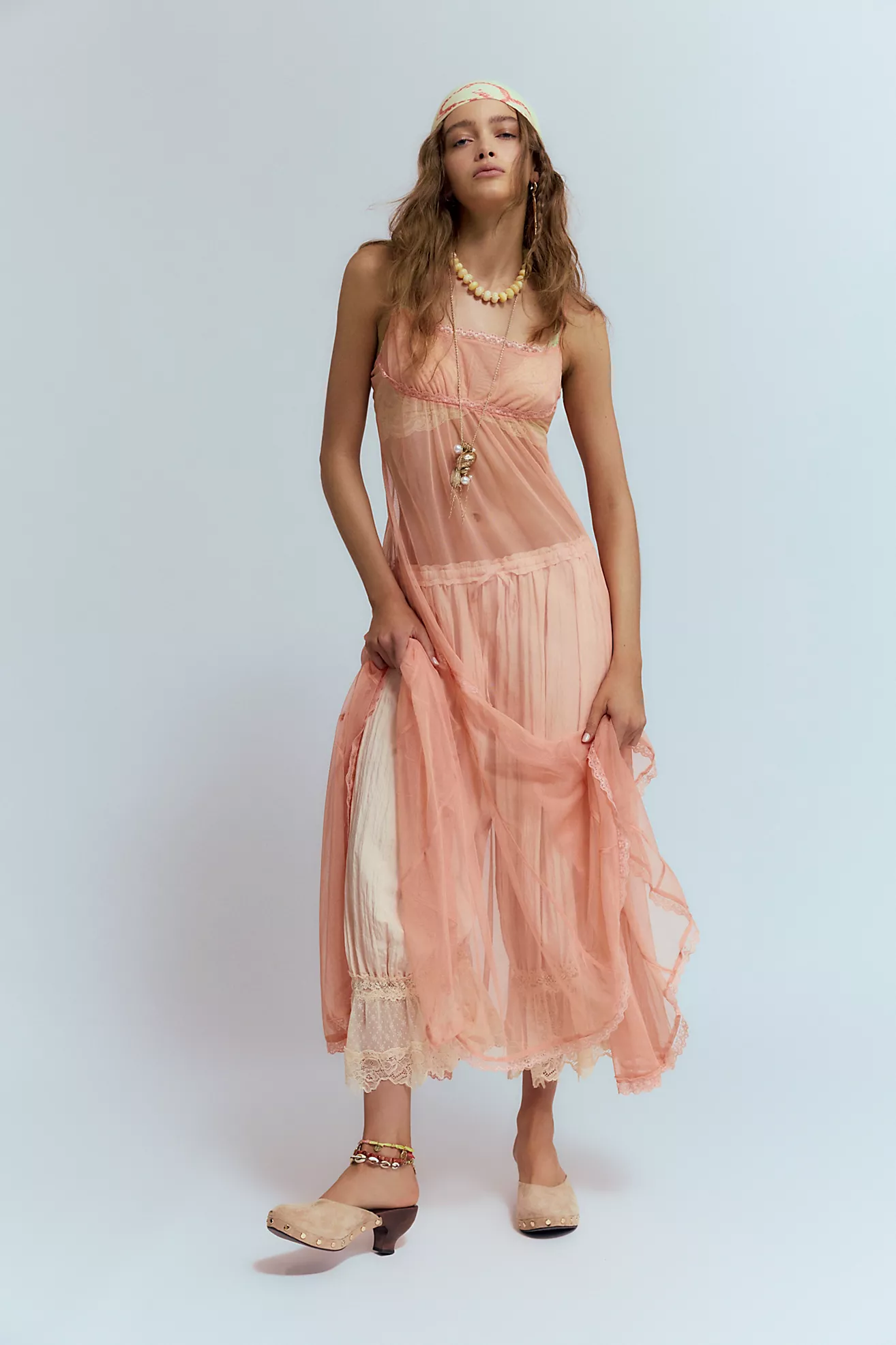 Madeline Mesh Maxi Slip