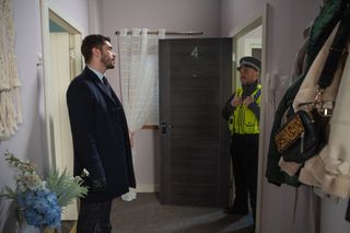 Will Adam Barlow give up his fight against Lydia when the police turn up?