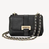 Aspinal Micro Lottie Bag In Black Pebble: was &pound;450