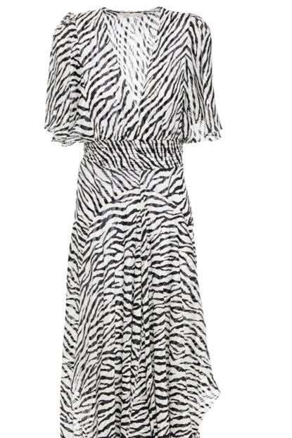 MAJE Zebra Print Maxi Dress