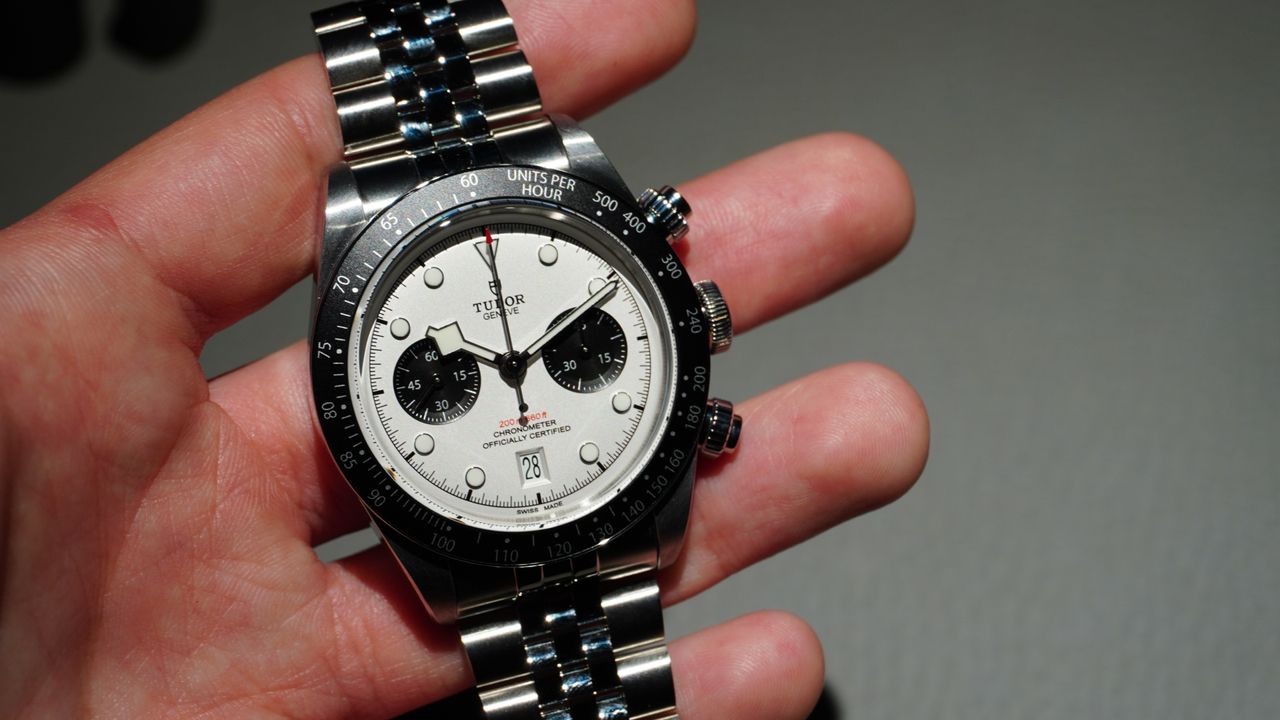 Tudor Black Bay Chrono on a five-link bracelet