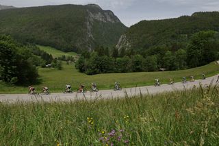 The break on stage eight of the Criterium du Dauphine 2024