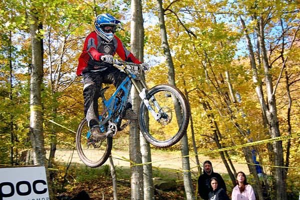 A rider catches air in Plattekill, New York.