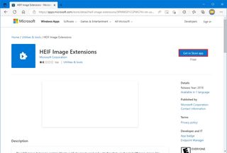 HEIF codec free download on Windows 10
