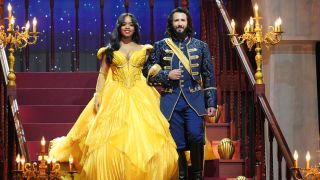 H.E.R. as Belle and Josh Groban as The Beast in Beauty and the Beast: A 30th Celebration