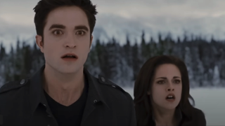 Robert Pattinson and Kristen Stewart in Breaking Dawn Part 2