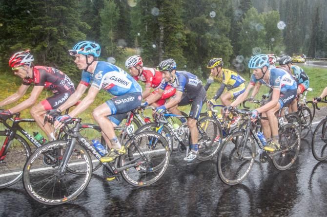 Riders are punished by freezing cold rain and hail on Kebler Pass on stage 2 of the USA Pro Challenge