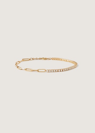 Coco Round Tennis Link Bracelet Diamond