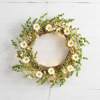 43cm Flower Spring Wreath Micro Light Bundle | £32.99 at Lights4Fun