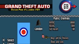 A screenshot of the original Grand Theft Auto