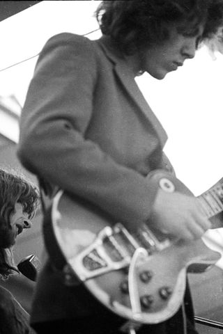 Mick Taylor performs using the Keith 'Burstwith John Mayall's Bluesbreakers, 1967