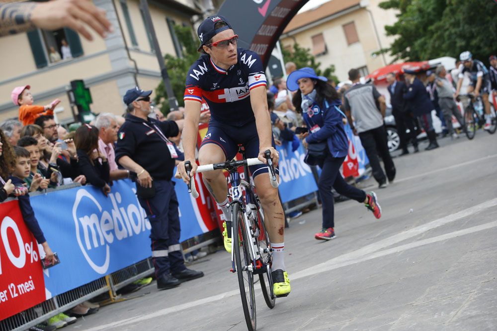 Sylvain Chavanel looking relaxed at the start
